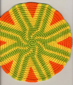 Tapestry Crochet Mandala Citrus
